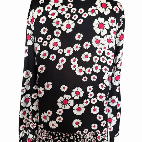 The Kooples Mixed Floral Button Front Mini Dress Size 2 NWT Feminine Relaxed - Picture 10 of 16